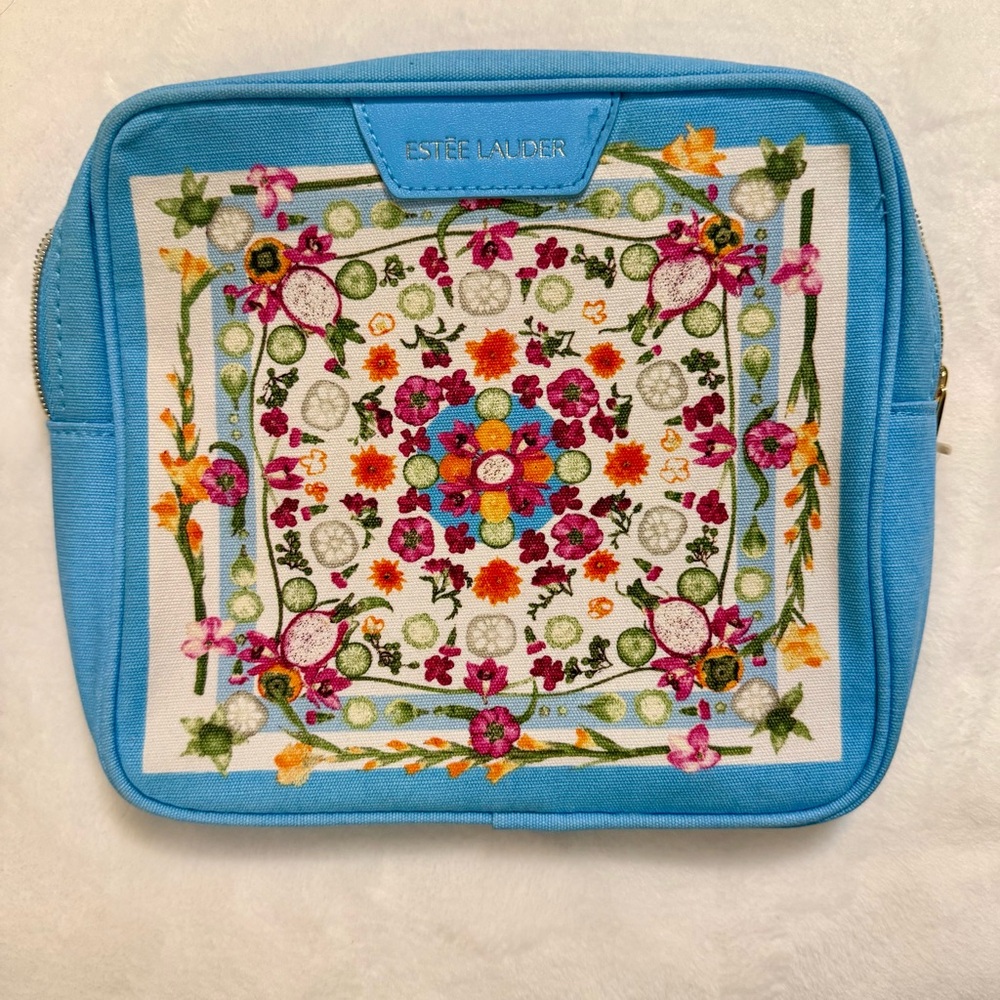 Estee Lauder Limited Edition Floral Cosmetic Bag